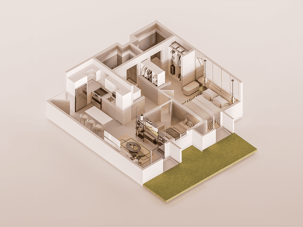 isometrico planta baja